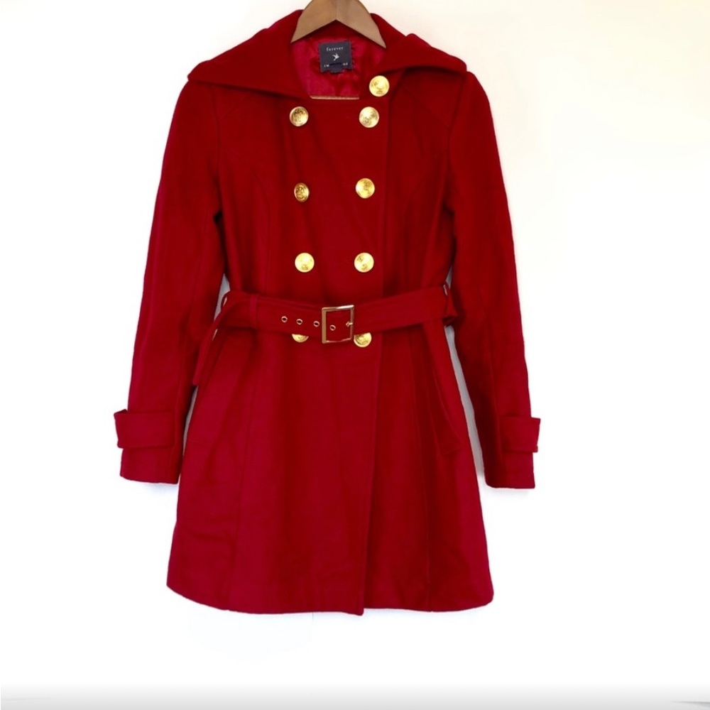 Forever 21 Red Wool Coat ✨